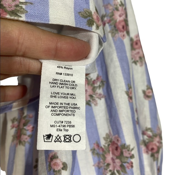 - Show Me Your Mumu X Pinck Addie Skirt Top Set Pink Floral Palmetto Blue Pink - Picture 8 of 13